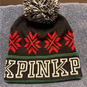 Black and Red Adult Winter Beanie